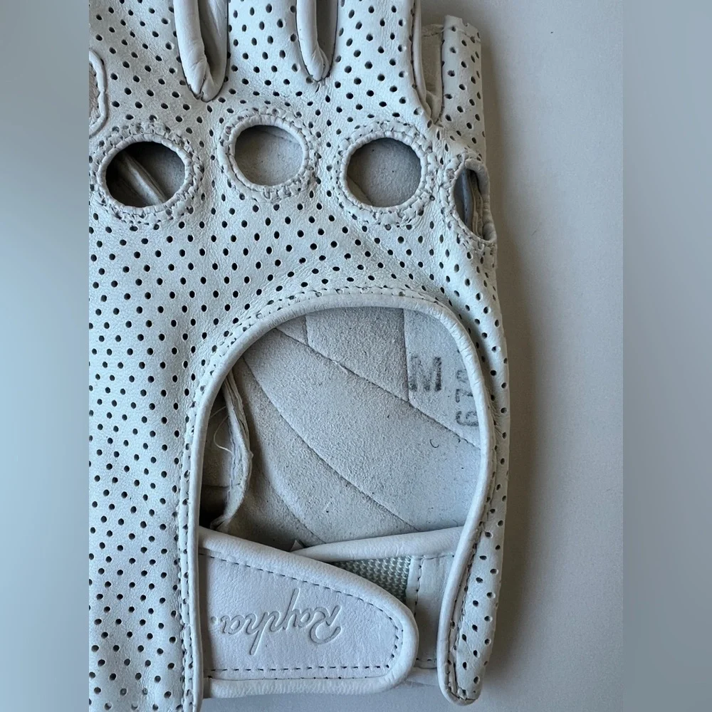 Rapha Perforated White Cycling Mitts - Picture 5 of 5